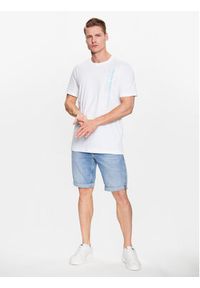 Calvin Klein Jeans T-Shirt J30J323532 Biały Regular Fit. Kolor: biały. Materiał: bawełna