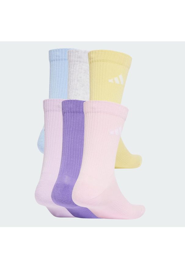 Adidas - Skarpety Cushioned Crew 6 Pairs. Kolor: wielokolorowy, różowy, niebieski, fioletowy