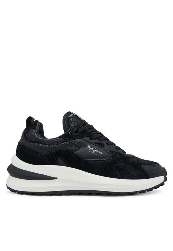 Pepe Jeans Sneakersy Winslow One PLS600012 Czarny. Kolor: czarny. Materiał: zamsz, skóra