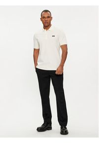 Calvin Klein Polo K10K111196 Biały Slim Fit. Typ kołnierza: polo. Kolor: biały. Materiał: bawełna #4