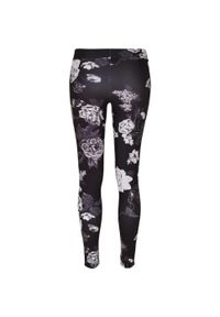Urban Classics - Legginsy Damskie Tech Flowers Mesh Insert. Kolor: brązowy, zielony, wielokolorowy. Materiał: mesh. Sport: turystyka piesza