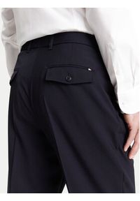 BOSS Spodnie materiałowe C-Perin-DPL 50545822 Granatowy Tapered Fit. Kolor: niebieski. Materiał: wełna #4