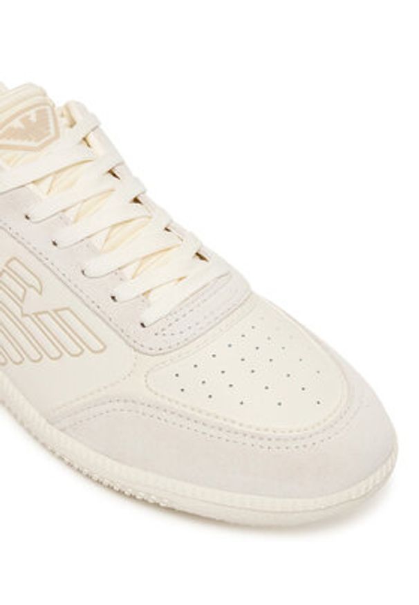EA7 Emporio Armani Sneakersy 7X000405 AF19826 MZ599 Kremowy. Kolor: kremowy. Materiał: skóra