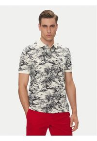 TOMMY HILFIGER - Tommy Hilfiger Polo MW0MW38475 Beżowy Regular Fit. Typ kołnierza: polo. Kolor: beżowy. Materiał: bawełna