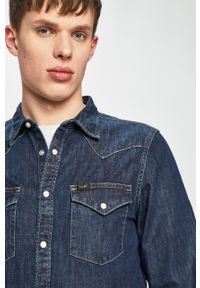 Lee - LEE WESTERN SHIRT MĘSKA KOSZULA JEANSOWA BLUEPRINT L643PLLH 112115418. Materiał: jeans #5
