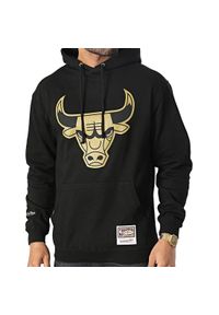 Mitchell & Ness - Bluza z kapturem Chicago Bulls. Typ kołnierza: kaptur. Kolor: czarny. Sport: koszykówka #1