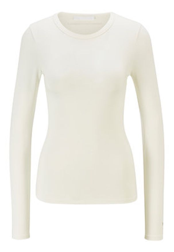 BOSS - Boss Bluzka C_Esabel_Active 50457401 Écru Slim Fit