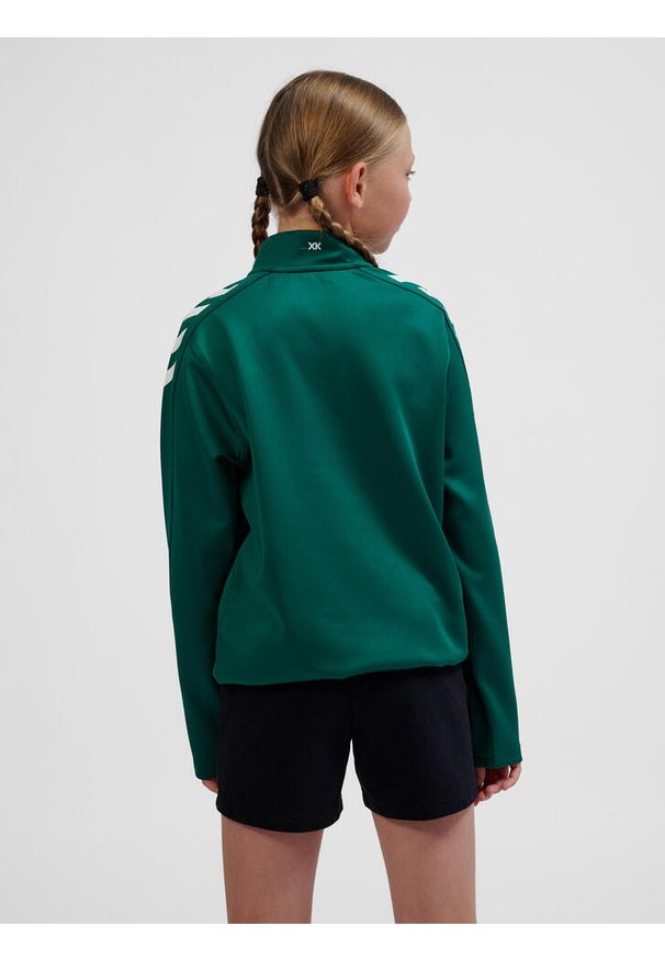 Dziecięca bluza dresowa Hummel Core Xk Half. Kolor: zielony. Materiał: dresówka