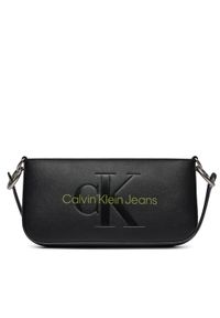 Calvin Klein Jeans Torebka Sculpted Shoulder Pouch25 Mono K60K610679 Czarny. Kolor: czarny. Materiał: skórzane