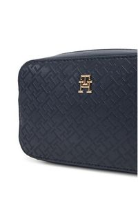 TOMMY HILFIGER - Tommy Hilfiger Torebka Th Distinct Camera Bag Mono AW0AW17221 Granatowy. Kolor: niebieski. Materiał: skórzane #3