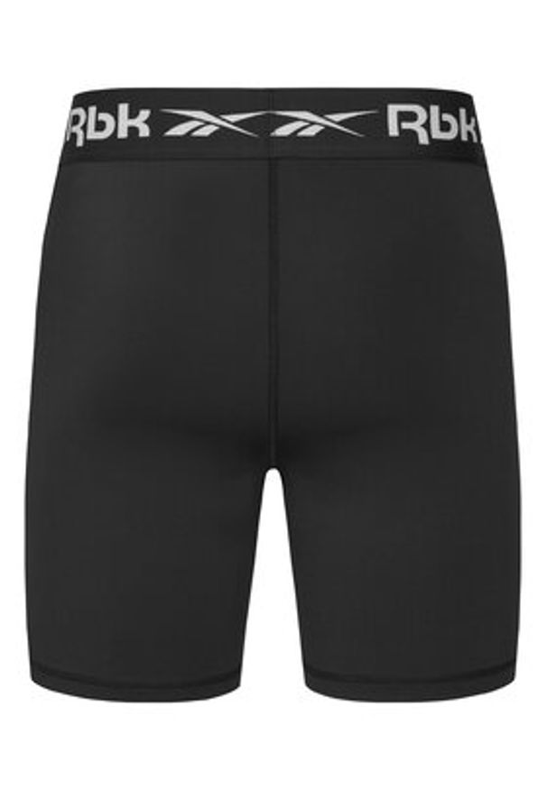 Reebok Szorty sportowe RK25600CCM Czarny Slim Fit. Kolor: czarny. Materiał: syntetyk