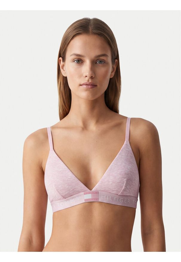 TOMMY HILFIGER - Tommy Hilfiger Biustonosz braletka UW0UW06040 Różowy jasny. Kolor: różowy. Materiał: bawełna