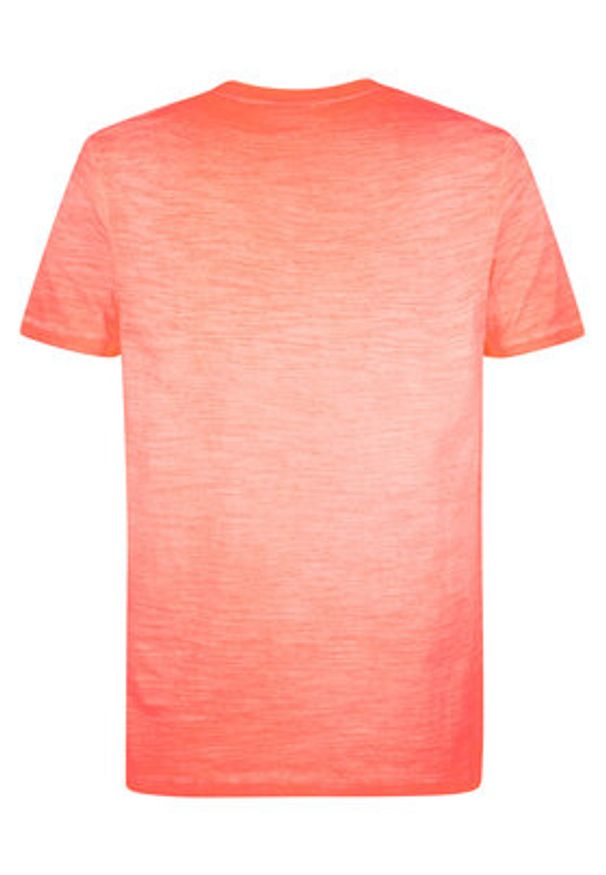 Petrol Industries T-Shirt M-1050-TSV662 Pomarańczowy Regular Fit. Kolor: pomarańczowy. Materiał: bawełna
