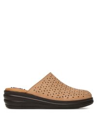 Go Soft Klapki LA3J7701-7 Beżowy. Kolor: beżowy. Materiał: materiał #1