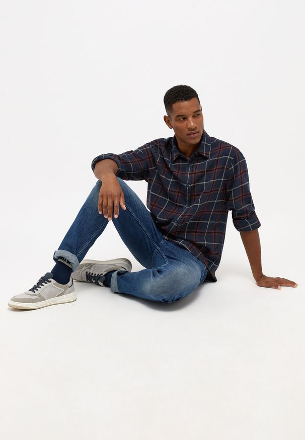 Mustang - MUSTANG MĘSKIE SPODNIE JEANSOWE JEANSY ORLANDO SLIM DENIM BLUE 1014599 5000 903