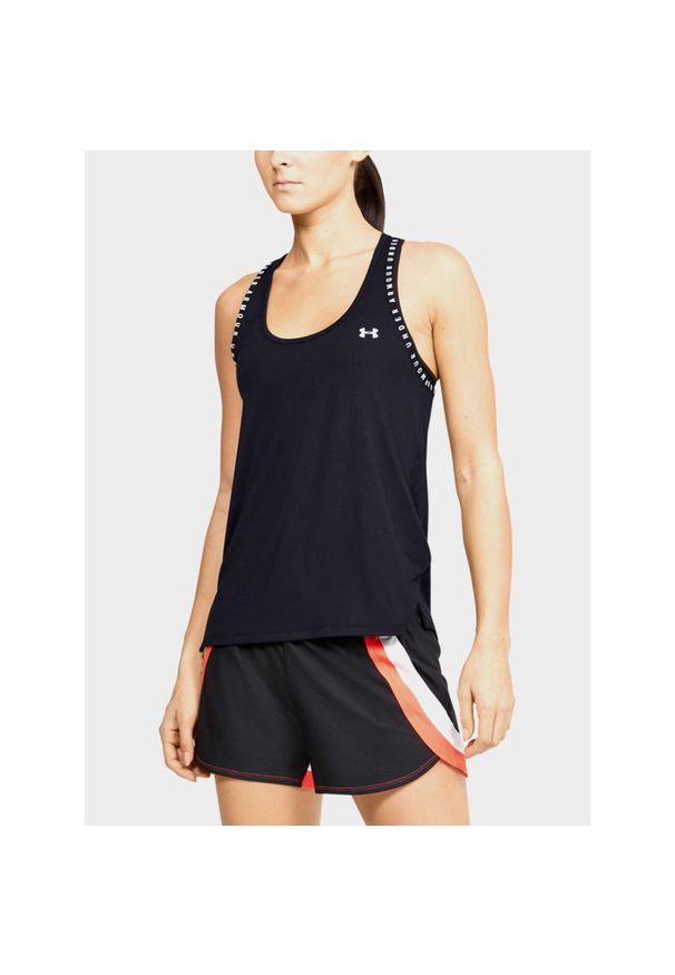 Koszulka fitness damska Under Armour Knockout Tank bez rękawów. Kolor: czarny. Długość rękawa: bez rękawów. Sport: fitness