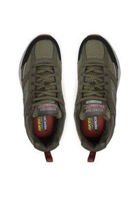 skechers - Skechers Sneakersy Verketta 51898/OLBK Khaki. Kolor: brązowy. Materiał: materiał #6