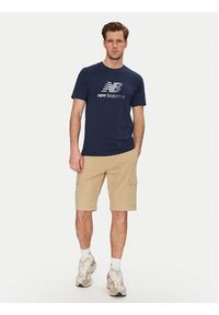 New Balance T-Shirt MT51503 Niebieski Regular Fit. Kolor: niebieski. Materiał: bawełna #3