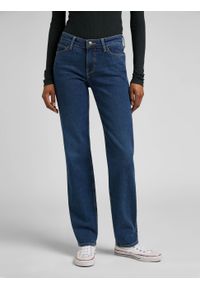 Lee - LEE MARION STRAIGHT DAMSKIE SPODNIE JEANSOWE JEANSY CLEAR INDIGO L301QDKF