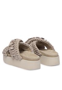 Inuikii Klapki Woven Stones Platform 1004.005.0043 Szary jasny. Kolor: szary. Materiał: materiał. Obcas: na platformie #4