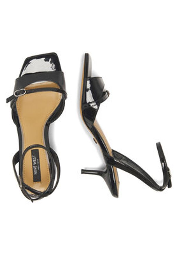Nine West Sandały BYCCC02 Czarny. Kolor: czarny. Materiał: skóra