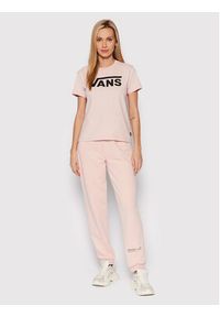 Vans T-Shirt Flying Crew VN0A3UP4 Różowy Regular Fit. Kolor: różowy. Materiał: bawełna