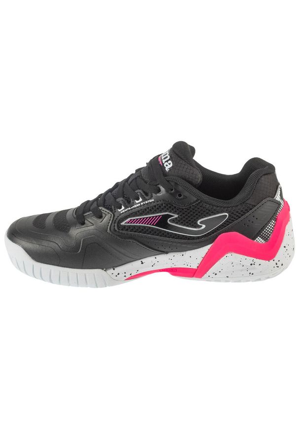 Joma - Buty do tenisa damskie, Set Lady 25 TSELW. Kolor: czarny. Sport: tenis