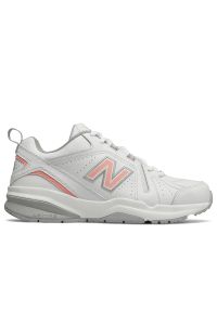 Buty New Balance WX608WP5 - białe. Okazja: na co dzień. Zapięcie: sznurówki. Kolor: biały. Materiał: skóra, syntetyk, materiał. Szerokość cholewki: normalna