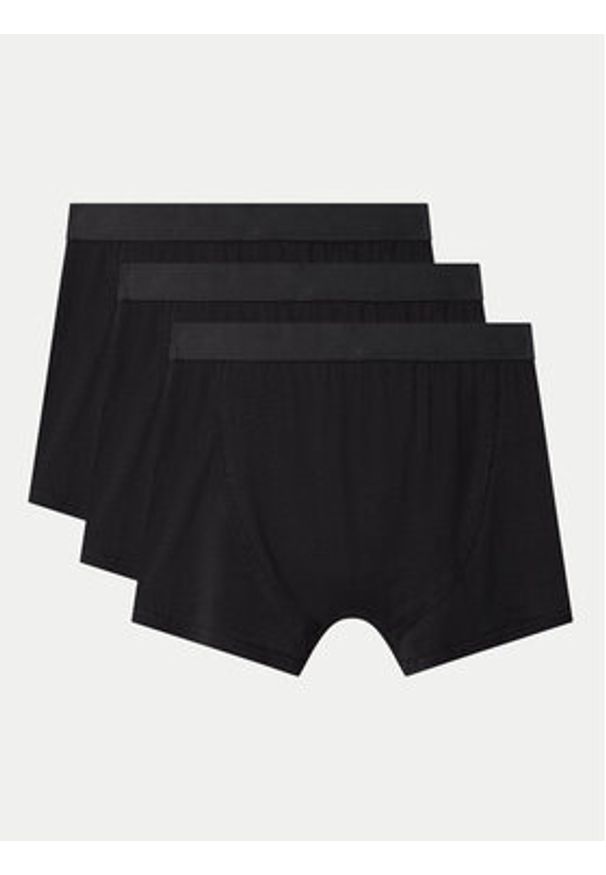 DKNY Komplet 3 par bokserek NEW YORK Czarny. Kolor: czarny. Materiał: bawełna
