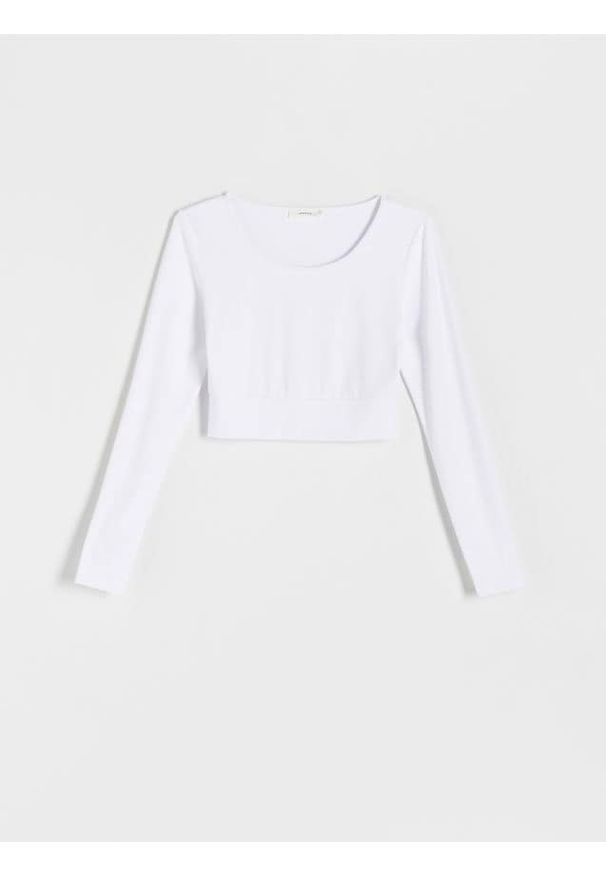 Boxy T-shirt Color white - SINSAY - 9478C-00X