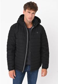 Volcano - Kurtka z odpinanym kapturem J-JUAN. Materiał: włókno, poliester, materiał. Wzór: gładki, napisy. Styl: klasyczny #1