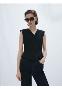 Reserved - Okulary przeciwsłoneczne - ciemnobrązowy. Kolor: brązowy #1