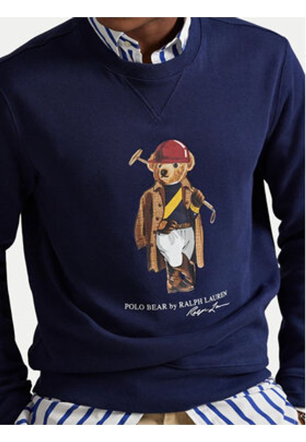 Polo Ralph Lauren Bluza 710B14625001 Granatowy Regular Fit. Typ kołnierza: polo. Kolor: niebieski. Materiał: bawełna