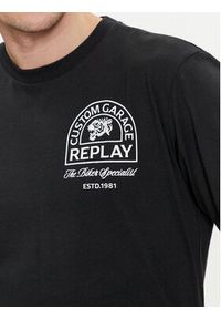 Replay T-Shirt M6837.000.2660 Czarny Regular Fit. Kolor: czarny. Materiał: bawełna #4