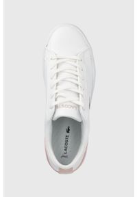 Lacoste sneakersy LEROND BL 21 1 kolor biały. Nosek buta: okrągły. Zapięcie: sznurówki. Kolor: biały. Materiał: guma. Sport: bieganie #5