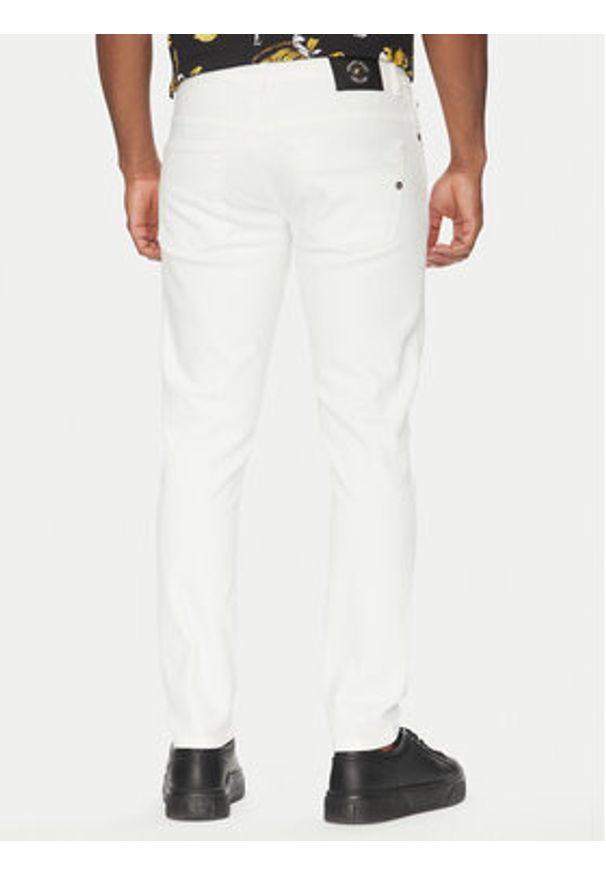 Versace Jeans Couture Jeansy 78GAB5D0 Biały Slim Fit. Kolor: biały