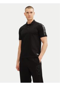 EA7 Emporio Armani Polo 7M000139 AF10375 UC001 Czarny Regular Fit. Typ kołnierza: polo. Kolor: czarny. Materiał: bawełna