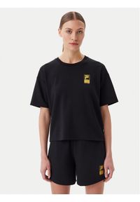 Fila T-Shirt Lisakovsk FAW1044 Czarny Loose Fit. Kolor: czarny. Materiał: syntetyk