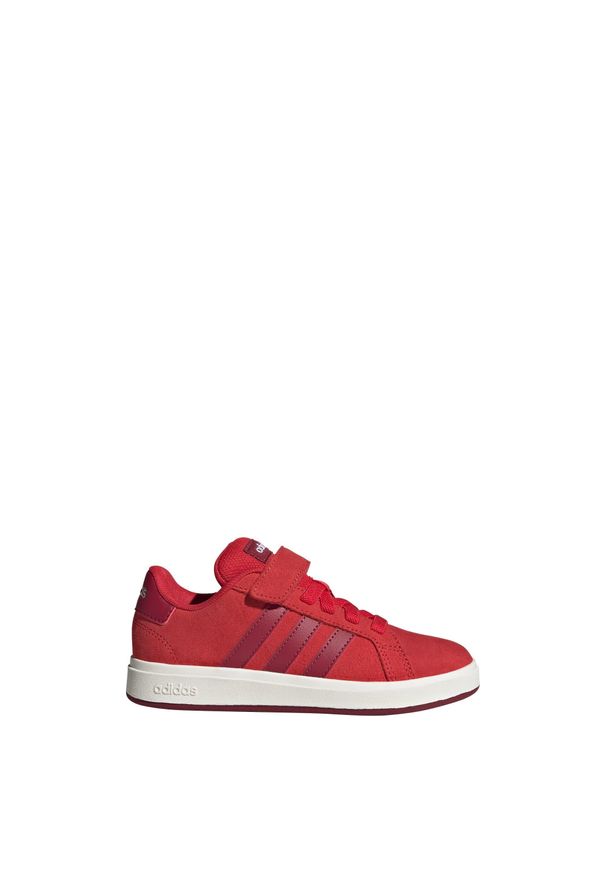 Adidas - Buty Grand Court 00s Kids. Kolor: biały, czerwony, wielokolorowy, brązowy