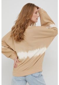 Answear Lab Bluza bawełniana damska kolor beżowy wzorzysta. Kolor: beżowy. Materiał: bawełna. Długość rękawa: długi rękaw. Długość: długie. Styl: wakacyjny