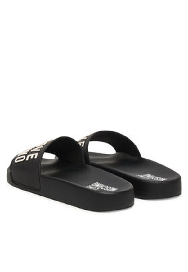Love Moschino - LOVE MOSCHINO Klapki JA28052G0OI14000 Czarny. Kolor: czarny. Materiał: materiał
