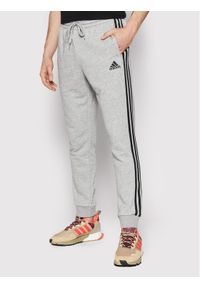 Adidas - Spodnie dresowe adidas. Kolor: szary. Materiał: dresówka #1