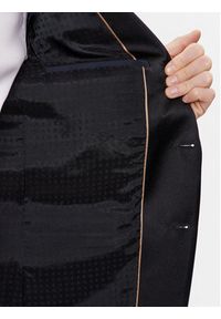 BOSS - Boss Garnitur H-Huge-2Pcs-Tux-224 50493306 Granatowy Slim Fit. Kolor: niebieski. Materiał: wełna #7