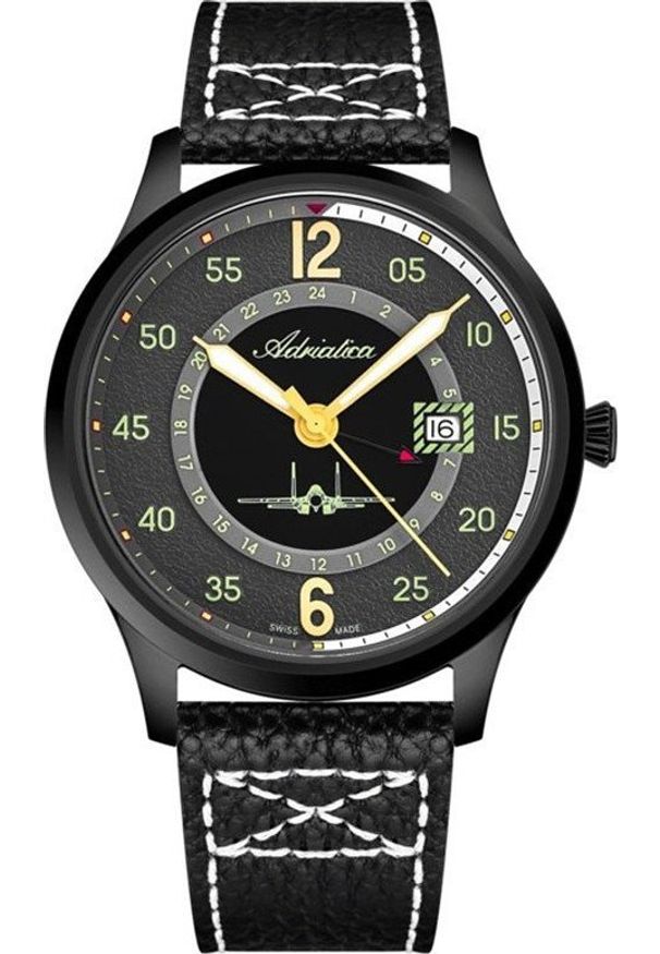 Zegarek Adriatica Zegarek męski Adriatica A8311.B226Q czarny. Kolor: czarny