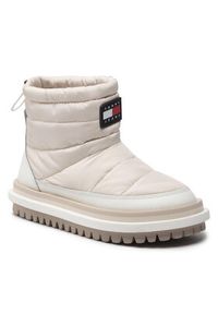 Tommy Jeans Śniegowce Padded Tommy Jeans Wmns Boot EN0EN01950 Beżowy. Kolor: beżowy. Materiał: materiał #6