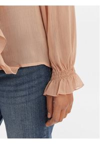 Morgan Bluzka 252-CATHY Różowy Regular Fit. Kolor: różowy. Materiał: syntetyk #3