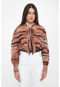 Elisabetta Franchi - Koszula damska ze zwierzęcym nadrukiem ELISABETTA FRA. Wzór: nadruk, motyw zwierzęcy #4