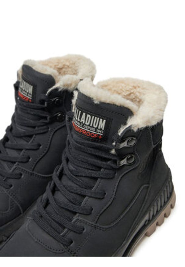 Palladium Trapery Pallashock Warm Wp 74351-008-M Czarny. Kolor: czarny. Materiał: skóra, nubuk