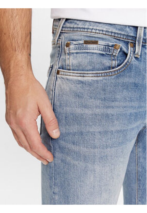 Pepe Jeans Jeansy PM207390MN5 Niebieski Slim Taper Fit. Kolor: niebieski