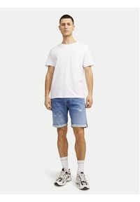 Jack & Jones - Jack&Jones Szorty jeansowe Rick Icon 12249208 Niebieski Regular Fit. Kolor: niebieski. Materiał: bawełna #8